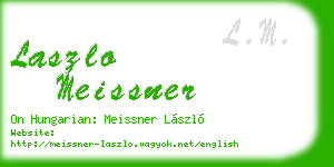 laszlo meissner business card